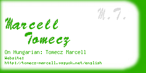 marcell tomecz business card